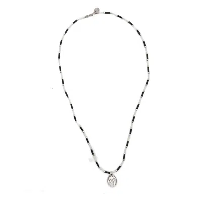 Palm Angels Black  White Necklaces