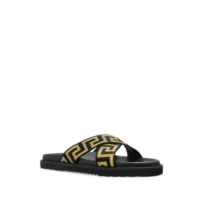 Versace Black  Yellow Flip-flops & Slides
