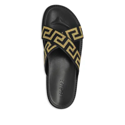 Versace Black  Yellow Flip-flops & Slides
