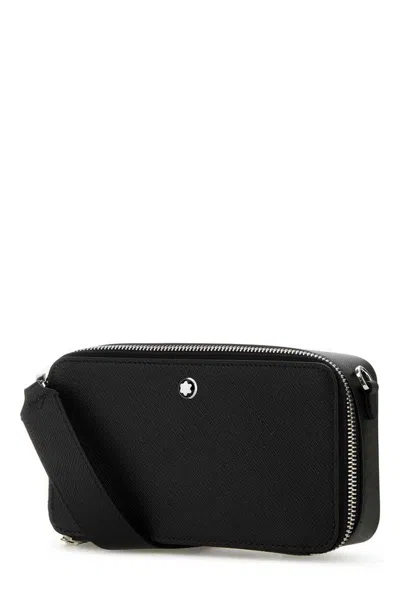 Montblanc Black Leather Crossbody Bag