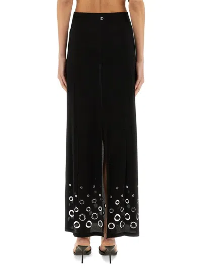 Rabanne Jupe Eyelet-embellished Jersey Maxi Skirt