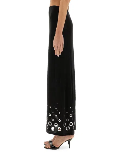 Rabanne Jupe Eyelet-embellished Jersey Maxi Skirt