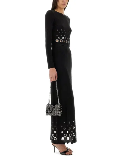 Rabanne Jupe Eyelet-embellished Jersey Maxi Skirt
