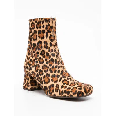 Chie Mihara 60mm Muki Leopard-print Block-heel Ankle Boots