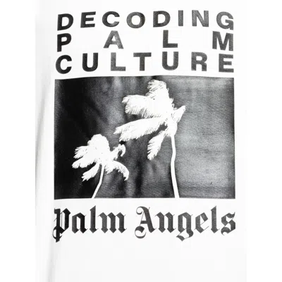 Palm Angels Logo Cotton T-shirt In White