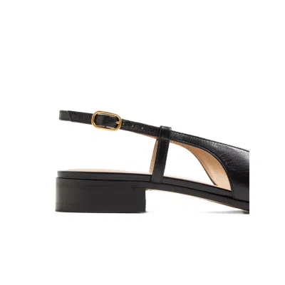Valentino Valet Du Roi Leather Slingback Ballerina Flat