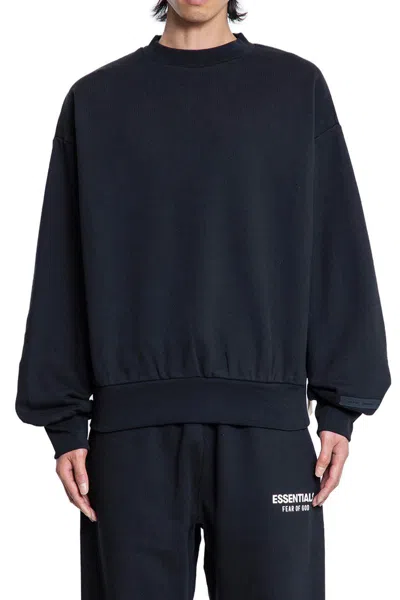 Fear Of God Man Black Sweatshirts In Black