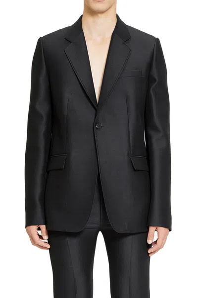 Loewe Wool And Silk Jacket In Black