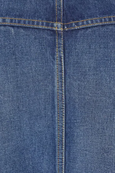 Chloé A-line Silhouette Midi Length Skirt In Blue