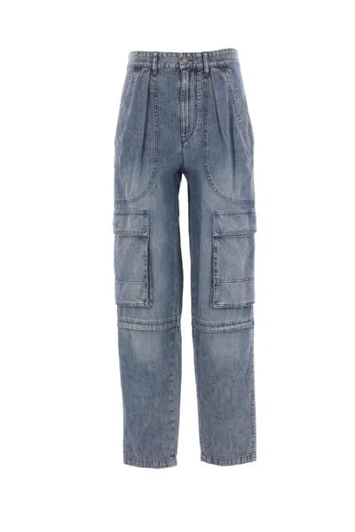 Isabel Marant Étoile Cargo Trousers Featuring Multiple Pockets In Blue