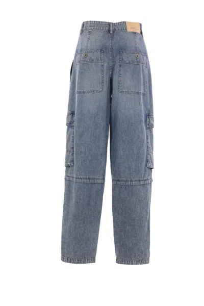Isabel Marant Étoile Cargo Trousers Featuring Multiple Pockets In Blue