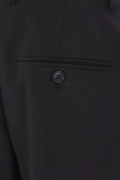 Prada Pleat-detailed Trousers In Blue