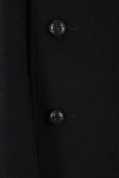 Yohji Yamamoto Button-fastening Single-breasted Coat In Blue
