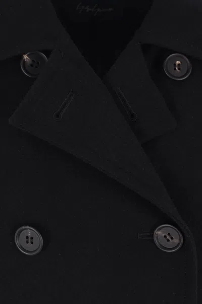 Yohji Yamamoto Double-breasted Buttoned Jacket In Blue