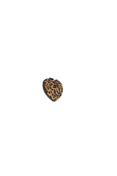 Alaïa Le Coeur Bag In Leopard-print Calf Hair