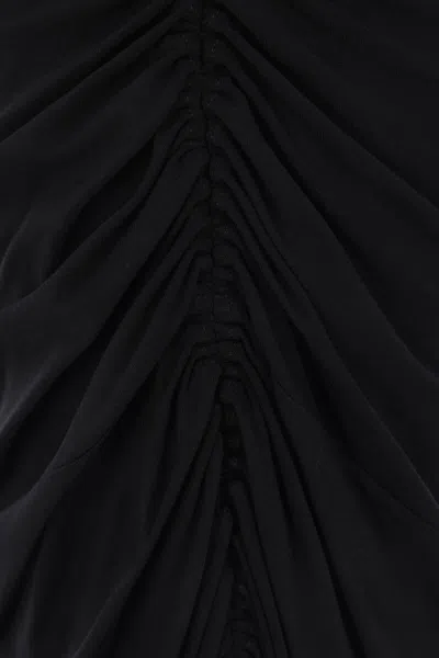 Alaïa Gathered Maxi Skirt In Black