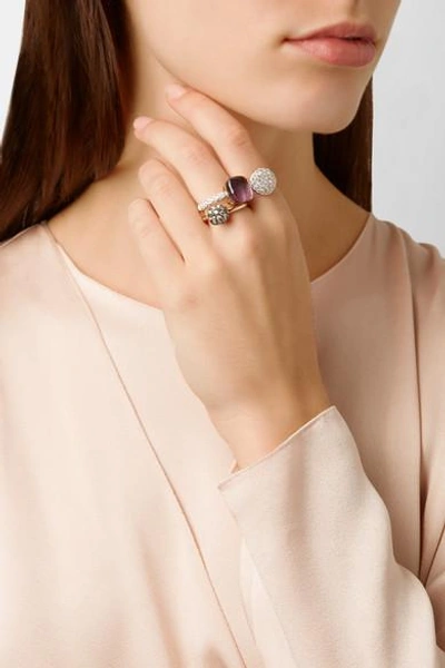 Shop Pomellato Nudo 18-karat Rose Gold Diamond Ring
