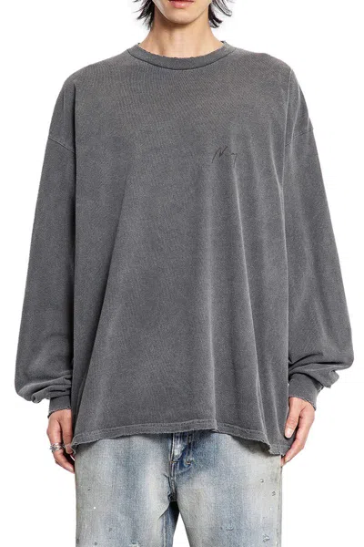 Ancellm Man Black T-shirts & Tank Tops In Gray