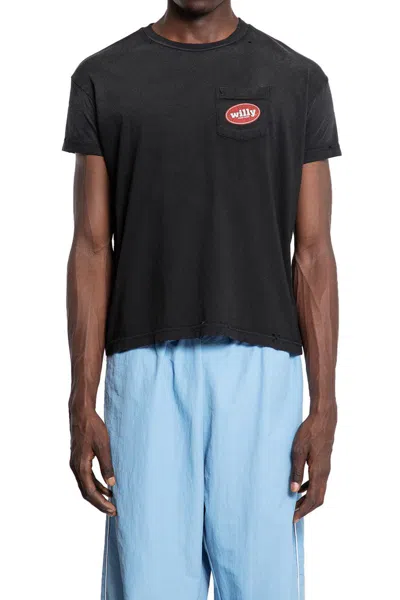 Willy Chavarria Chorizo Destroyed Easy Tee In Black