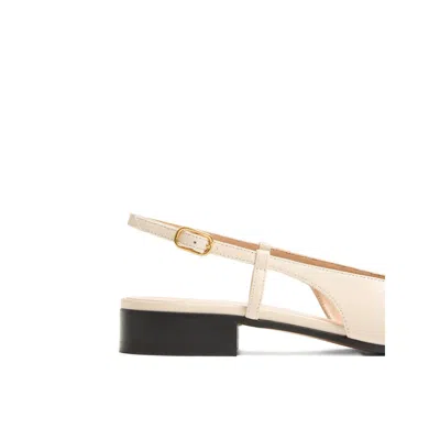 Valentino Garavani 'valet Du Roi' White Ballet Flats With Vlogo Plaque On The Front And Adjustable L