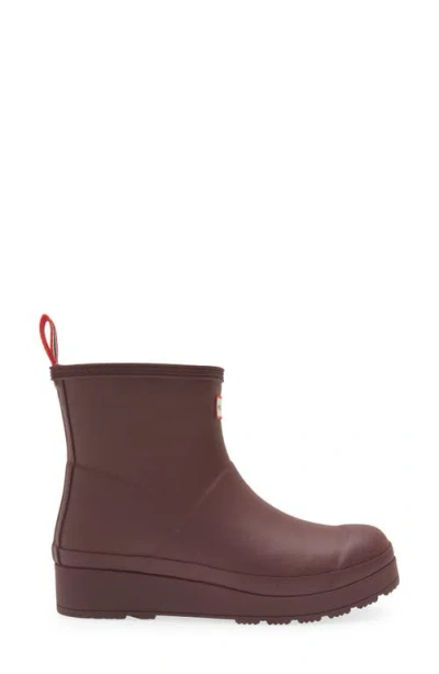 Hunter Play Short Faux Shearling Lined Waterproof Rain Boot
