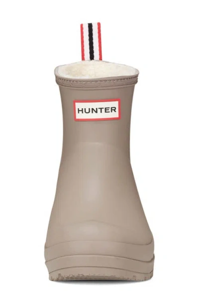 Hunter Play Short Faux Shearling Lined Waterproof Rain Boot