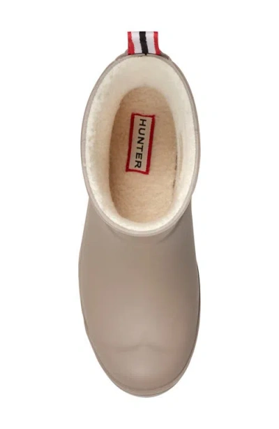 Hunter Play Short Faux Shearling Lined Waterproof Rain Boot
