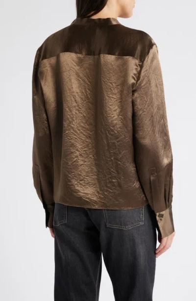 Hugo Boss Boss Beshiny Crinkle Satin Top