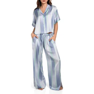 Midnight Bakery Stripe Satin Pajamas