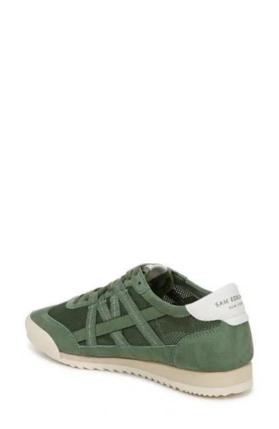 Sam Edelman Irma Lace Up Sneaker Green Agave Suede