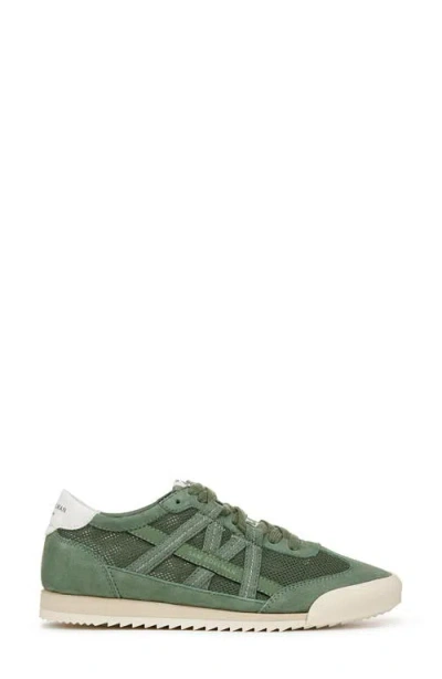 Sam Edelman Irma Lace Up Sneaker Green Agave Suede