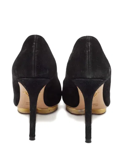 Pre-owned Charlotte Olympia Dolly Heeled Pumps In Black