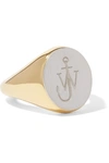 JW ANDERSON Gold-plated and silver-tone ring