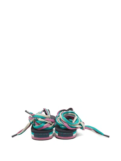 Pre-owned Isabel Marant Vintage Canvas Sandals In Black