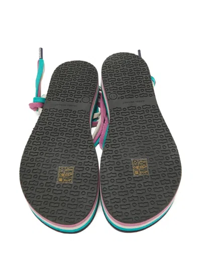 Pre-owned Isabel Marant Vintage Canvas Sandals In Black