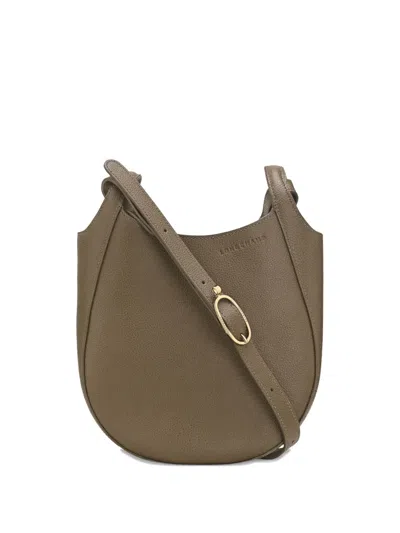 Longchamp Small Le Foulonné Grained Leather Cross Body Bag