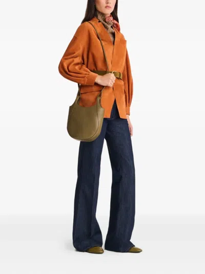 Longchamp Small Le Foulonné Grained Leather Cross Body Bag