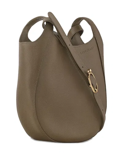 Longchamp Small Le Foulonné Grained Leather Cross Body Bag