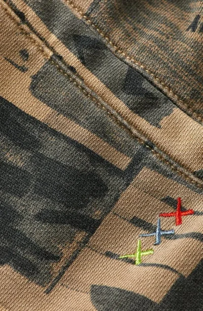 Scotch & Soda Boy's Typographic Print Cargo Joggers In Brown