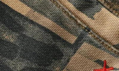 Scotch & Soda Boy's Typographic Print Cargo Joggers In Brown