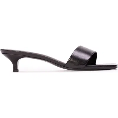 Black Suede Studio Avery 35 Sandal