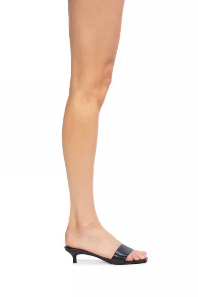 Black Suede Studio Avery 35 Sandal