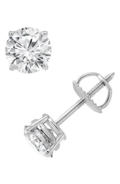 Badgley Mischka Collection Round Cut Diamond Solitaire Stud Earrings