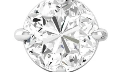 Badgley Mischka Collection Round Cut Diamond Solitaire Stud Earrings