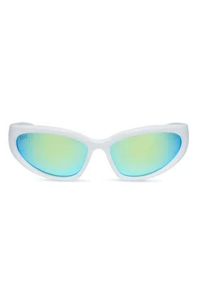 Diff Side Out 49mm Rectangular Sunglasses
