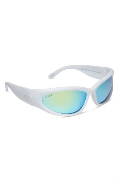 Diff Side Out 49mm Rectangular Sunglasses