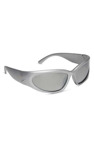 Diff Side Out 49mm Rectangular Sunglasses