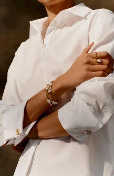 Monica Vinader X Amy Powney Keshi Pearl Bracelet