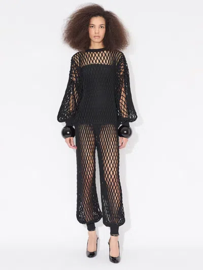 Alaïa Women Body Bustier In Maglia Seconda Pelle In Black