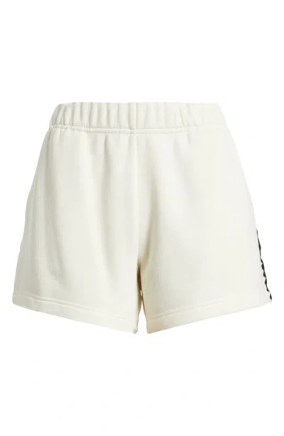 Rag & Bone Blanket Stitch Terry Sweat Shorts In White